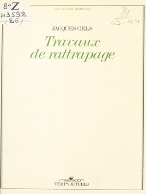 cover image of Travaux de rattrapage